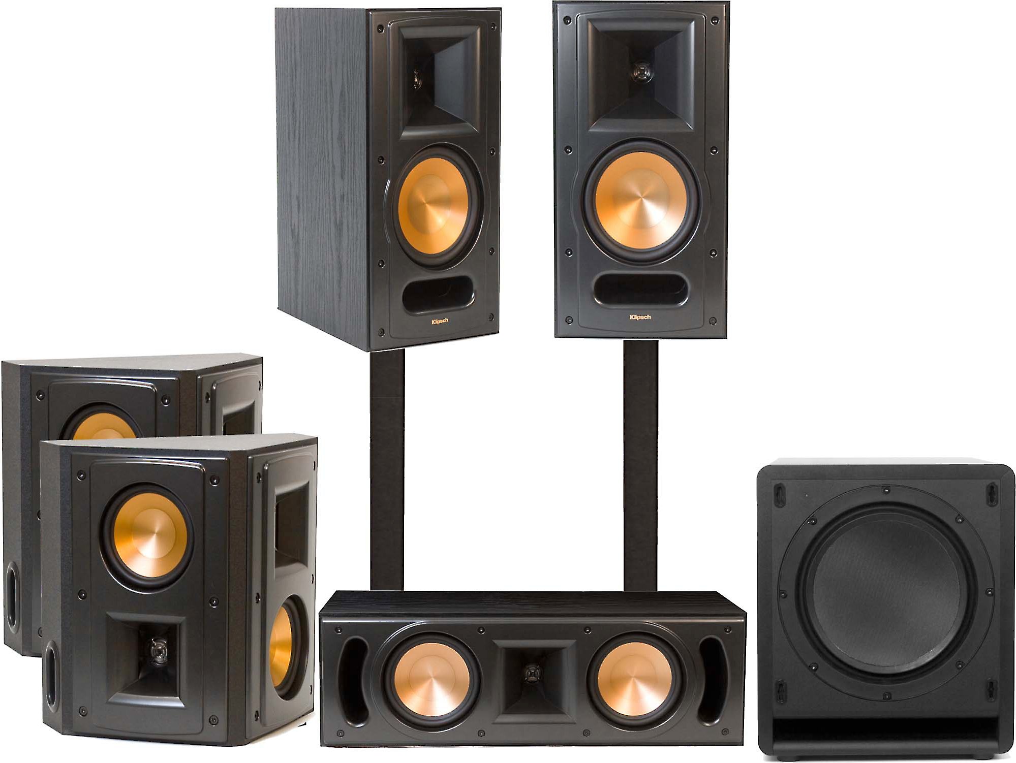 Klipsch the three plus. Klipsch RB 81. Klipsch the Nine. Klipsch the Fives.