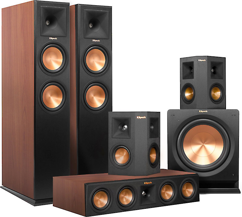 Klipsch Rp 260 5 1 Home Theater Speaker System Cherry Front Klipsch Rp 260 5 1 Home Theater Speaker System Cherry Front Center Featuring High Performance Reference Premiere Speakers At Crutchfield Com