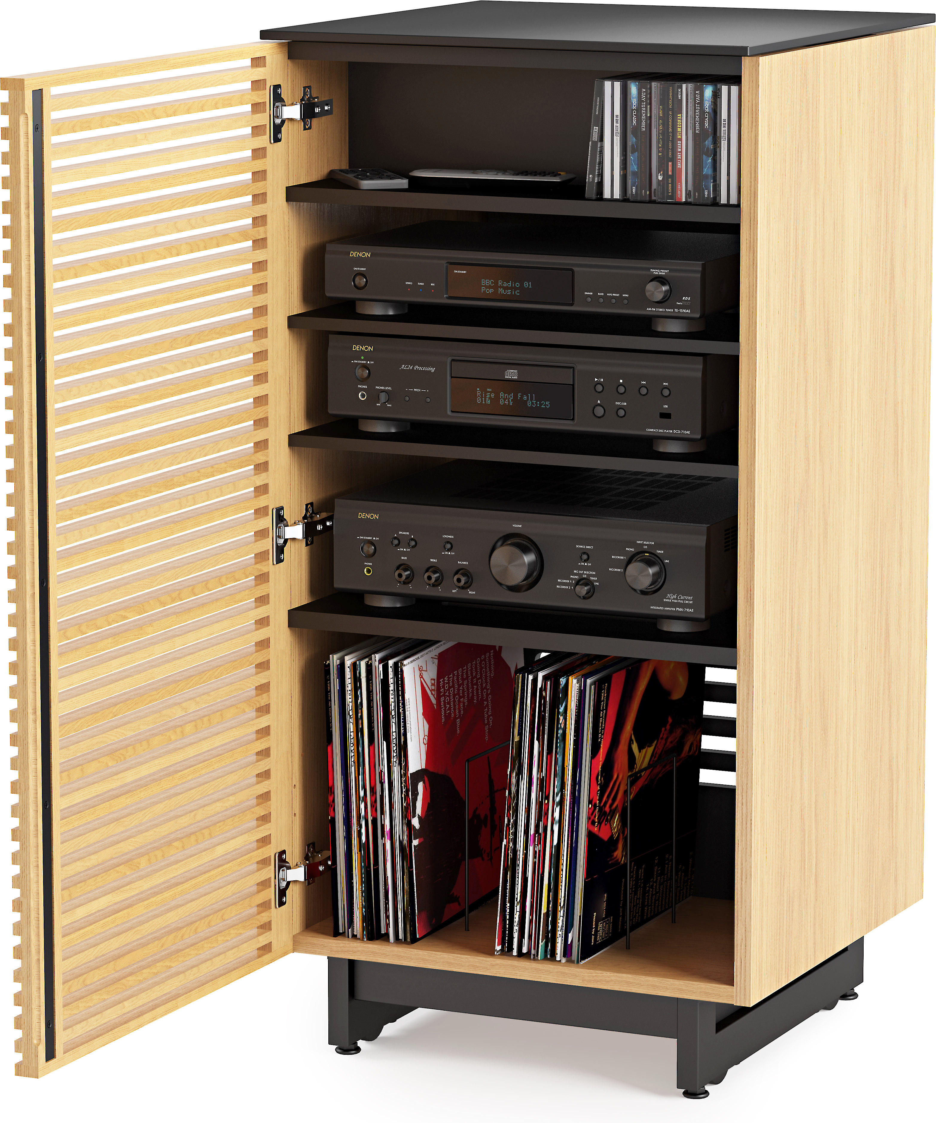 Стойка Hi-Fi BDI Corridor 8172 Chocolate Stained Walnut