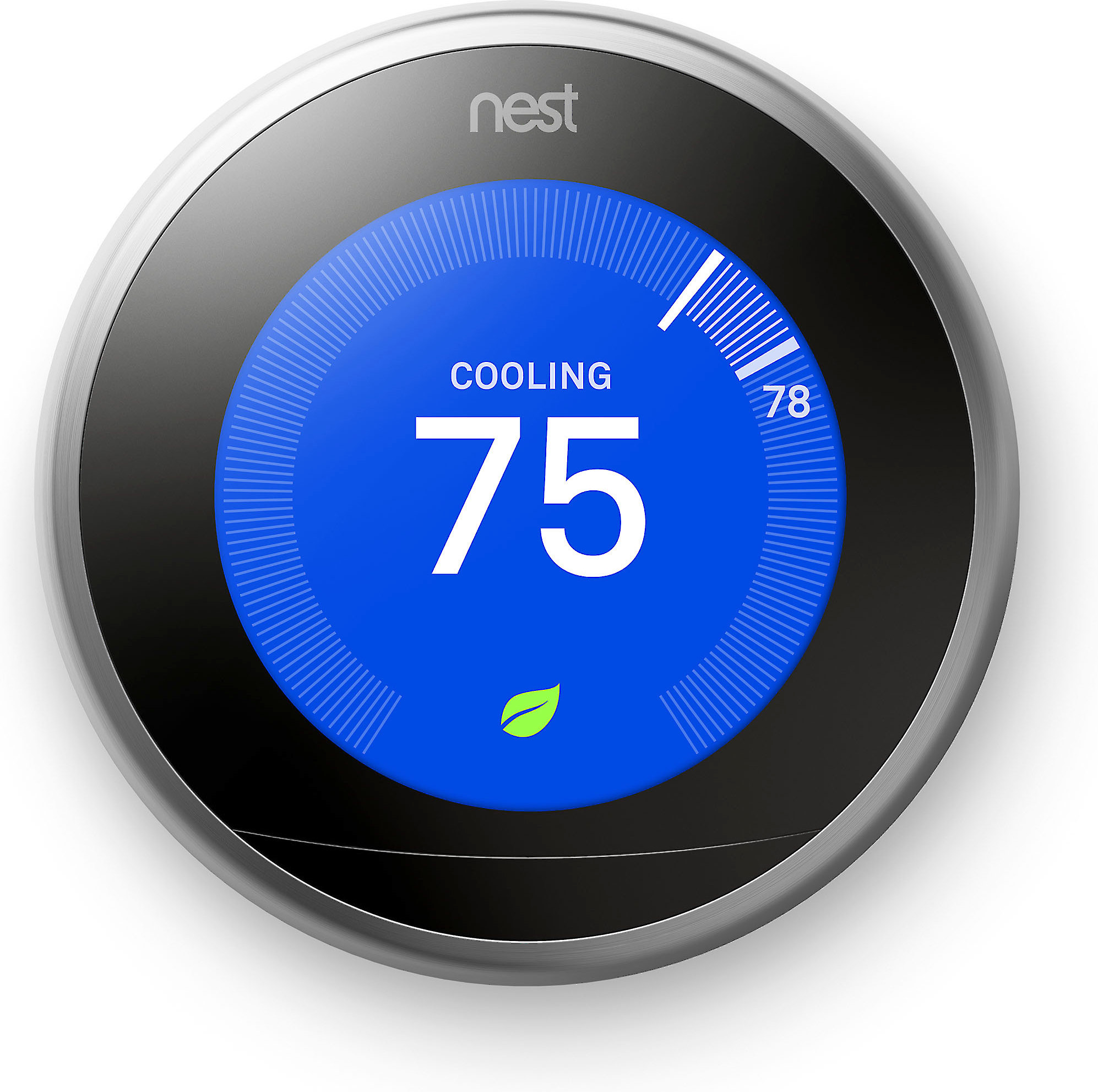 Nest Learning Thermostat 3rd Generation Silver Smart Learning