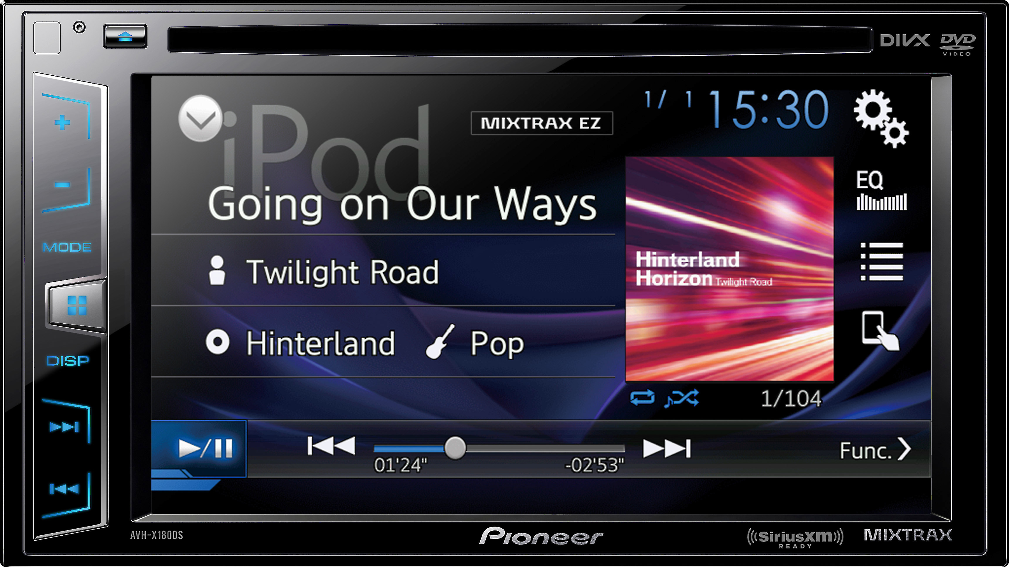 Customer Reviews: Pioneer AVH-X1800S DVD receiver at Crutchfield