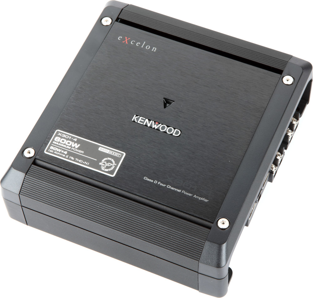 Kenwood Excelon X3014 4channel car amplifier — 50 watts RMS x 4 at