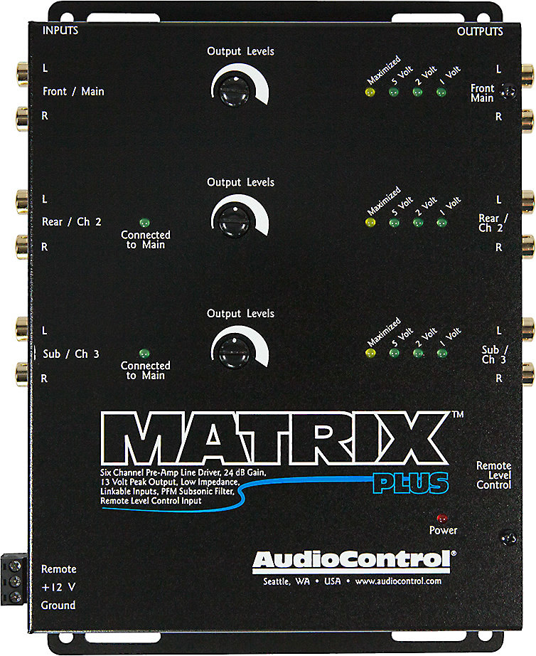 Customer Reviews: AudioControl Matrix Plus (Black) 6-channel line