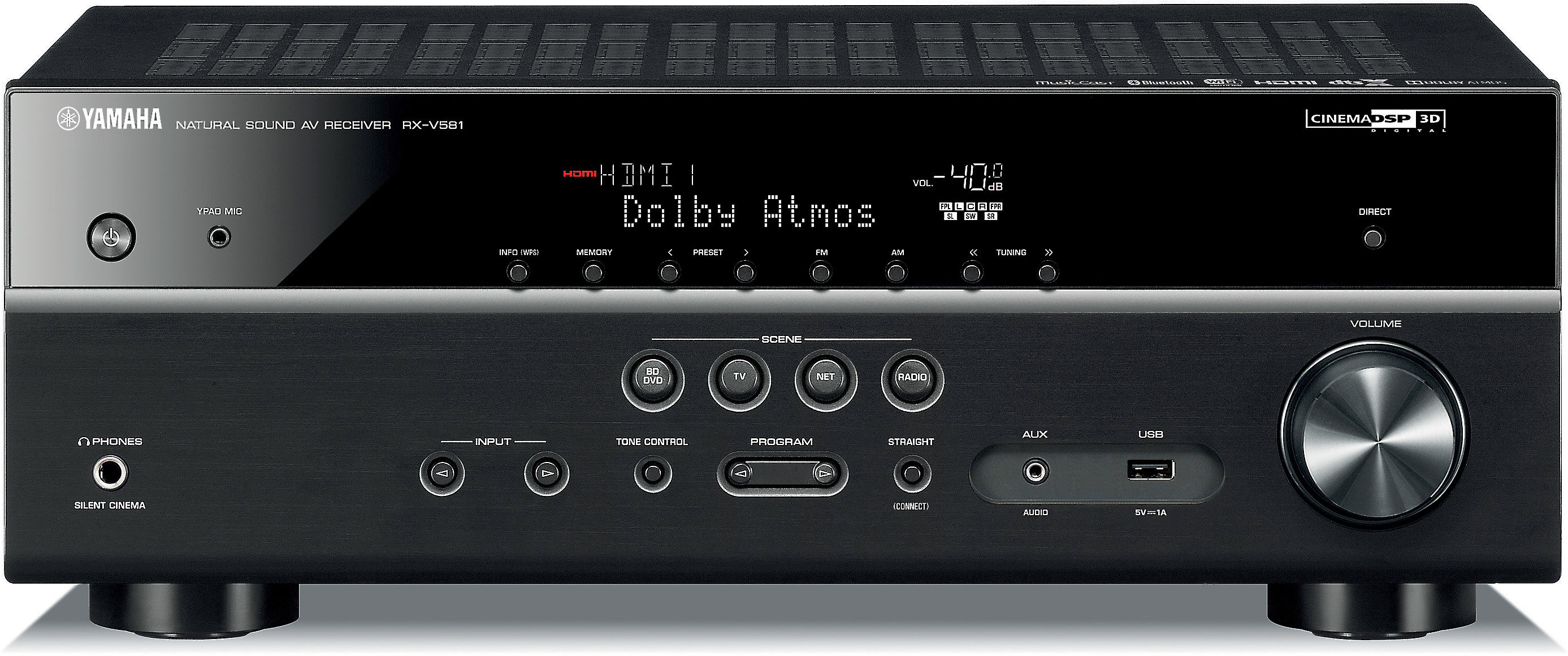 Customer Reviews: Yamaha RX-V581 7.2-channel home theater receiver