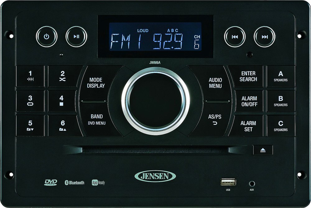 Jensen JWM6A Multimedia receiver for RVs at