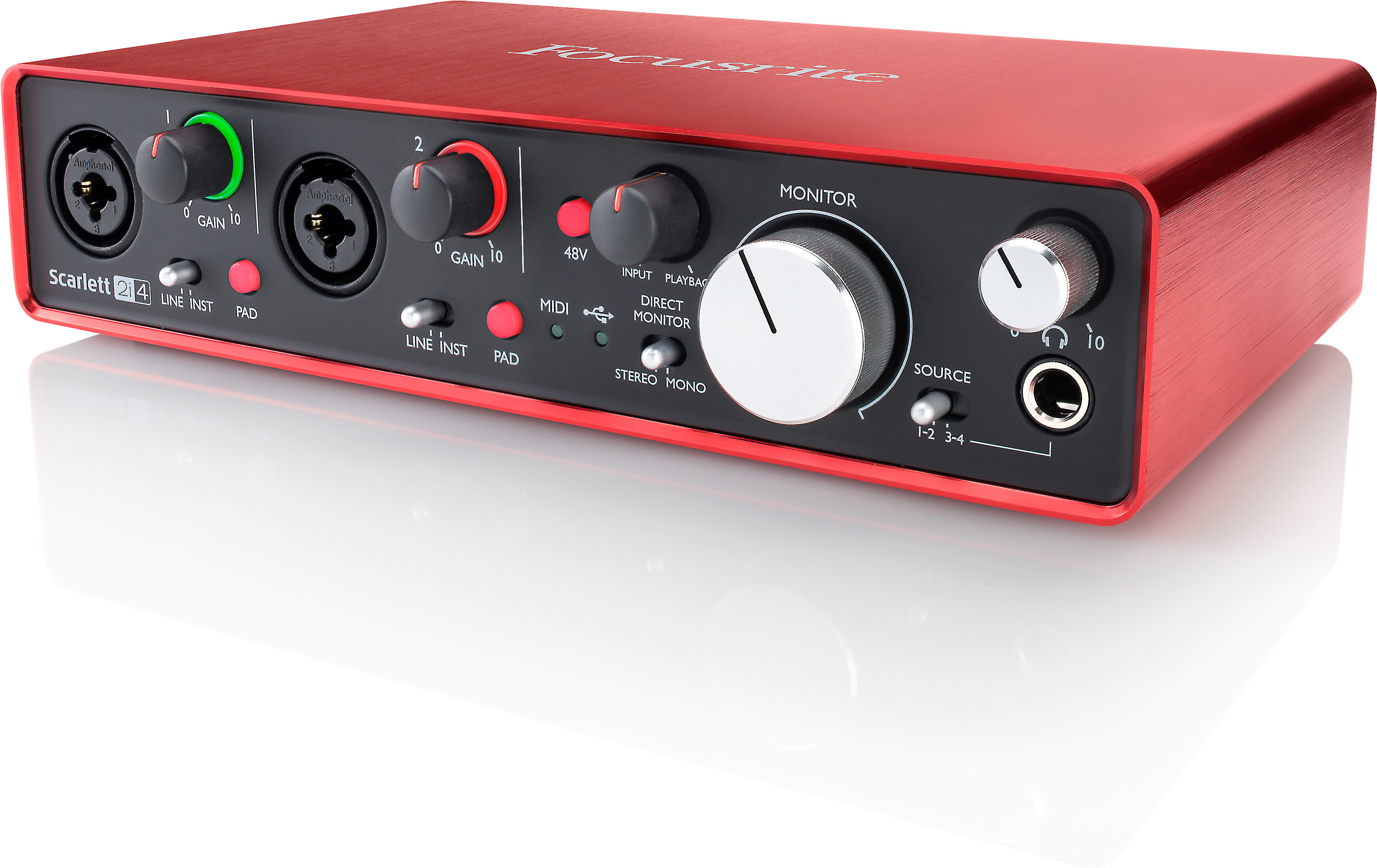 connect mixer to focusrite scarlett 2i2