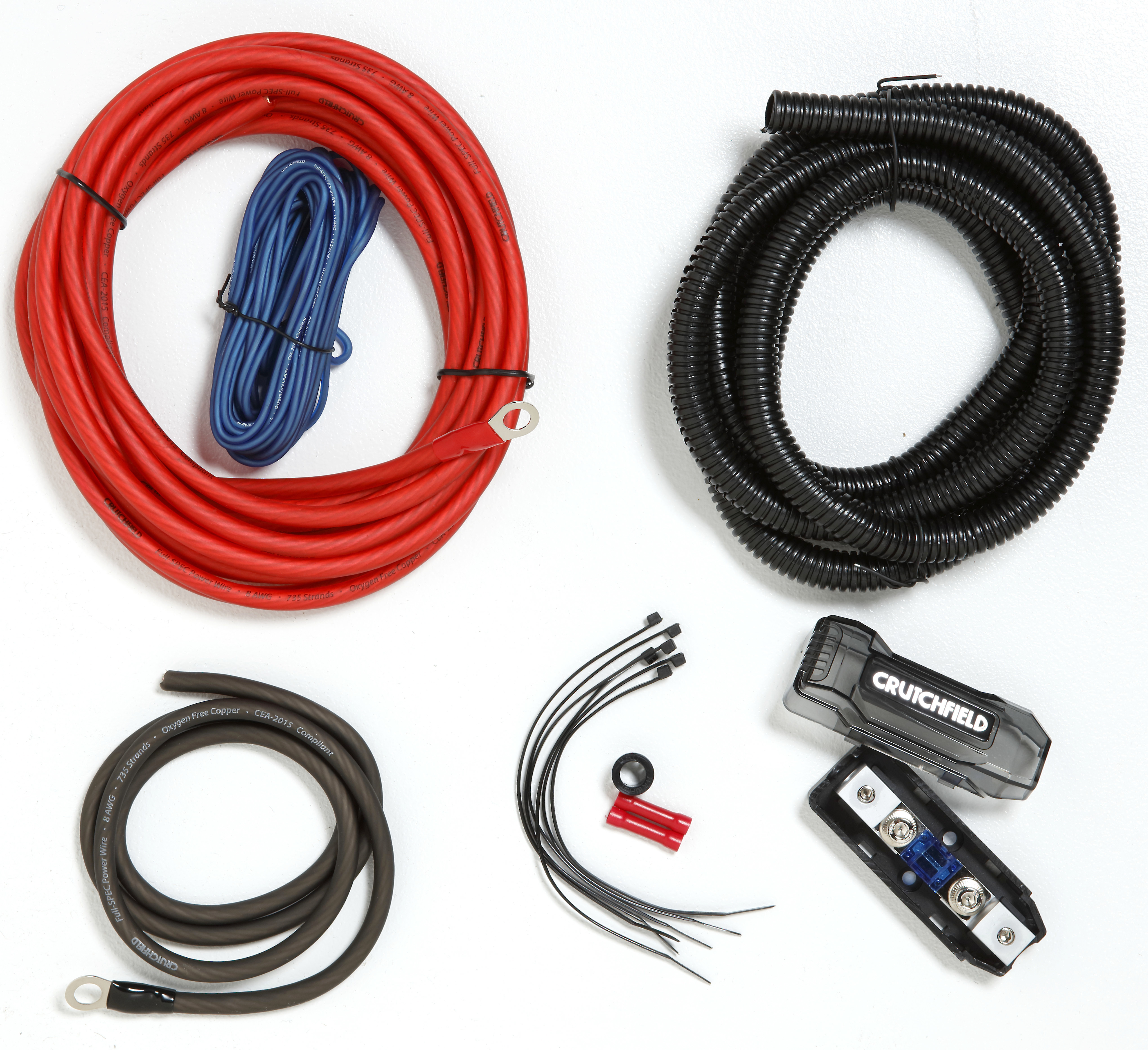 for Installer and DIY Hobbyist Complete 1500W Gravity 8 Gauge Amplifier Installation Wiring Kit Amp PK1 8 Ga Red Perfect for Car/Truck/Motorcycle/RV/ATV 