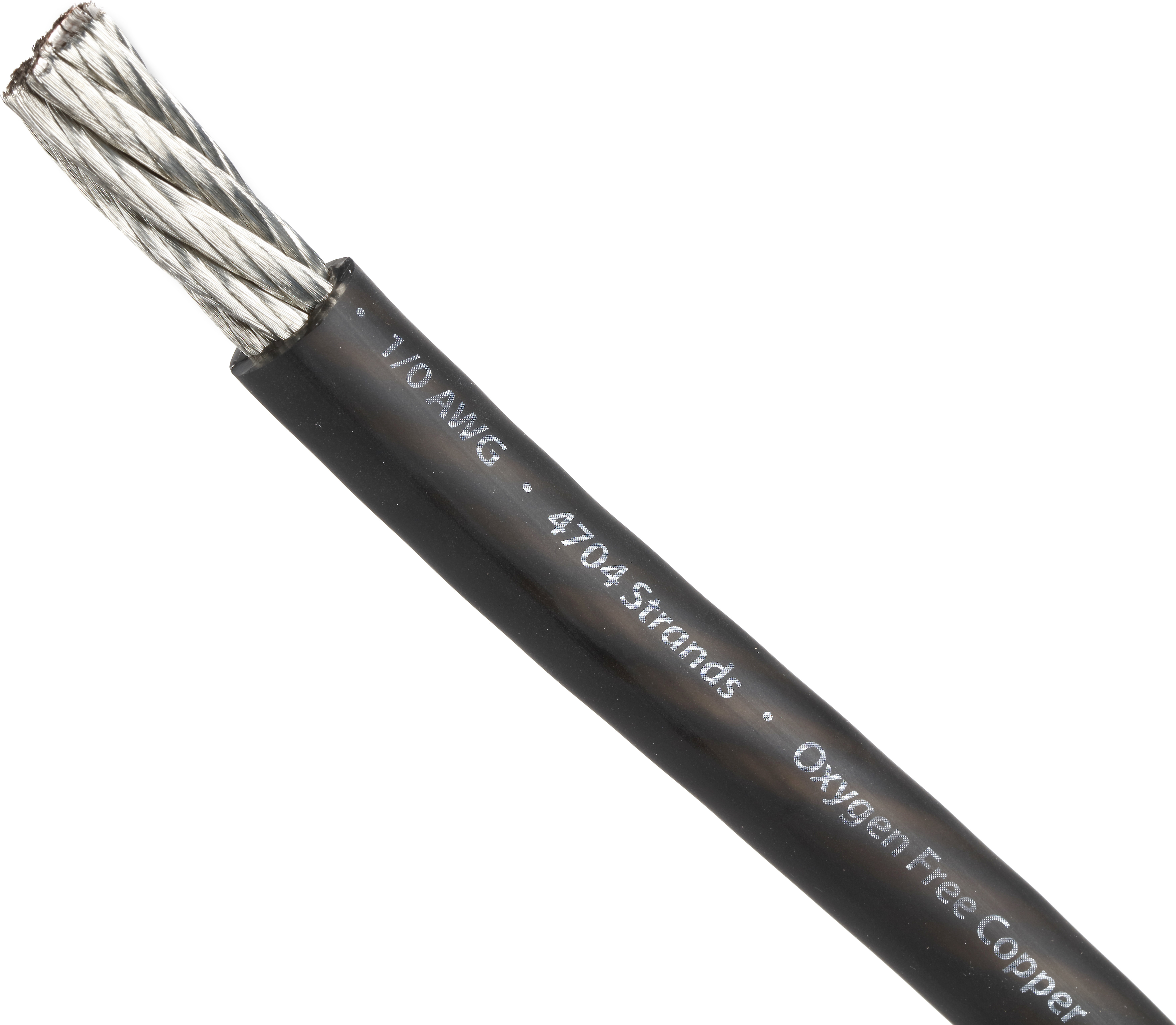 4 Gauge 18 feet Black Power OFC Wire Strands Copper Hi-Voltage Marine Cable USA