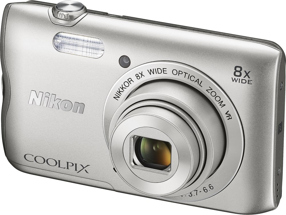 Nikon Coolpix A300 20megapixel camera with 8X optical zoom, WiFi®, and Bluetooth® at