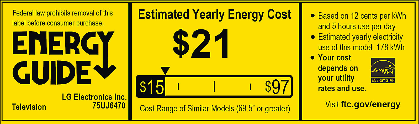 EnergyGuide label