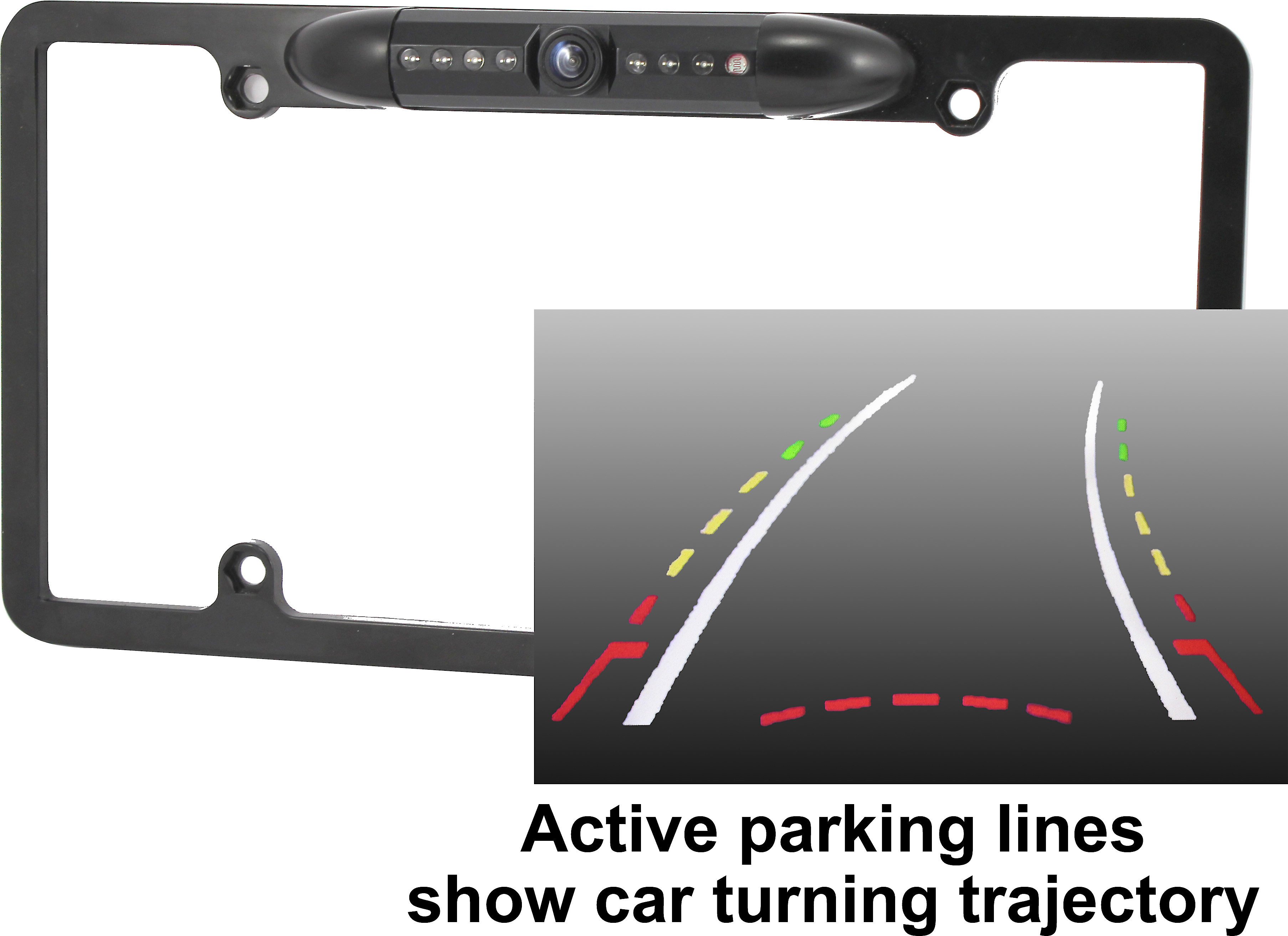 Customer Reviews: Accele TLP100IRBL License plate frame backup cam with ...