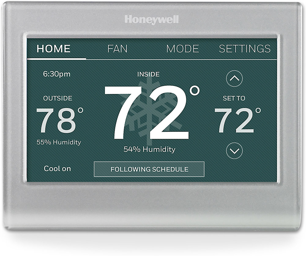 Honeywell Wi-Fi® Smart Thermostat Smart thermostat with variable screen color at Crutchfield.com
