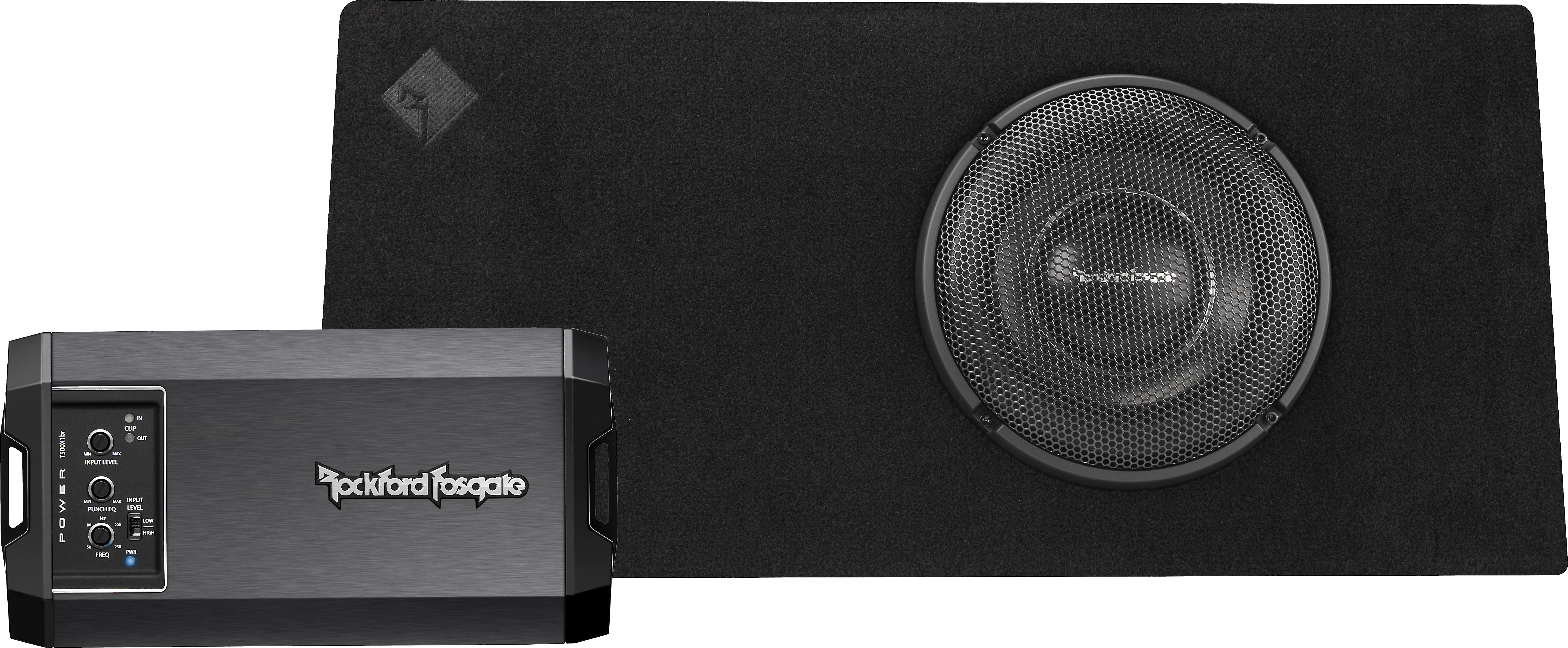 Rockford Fosgate Power Series 500Watt Bass Package Includes T1S1x10P truckstyle 10" ported