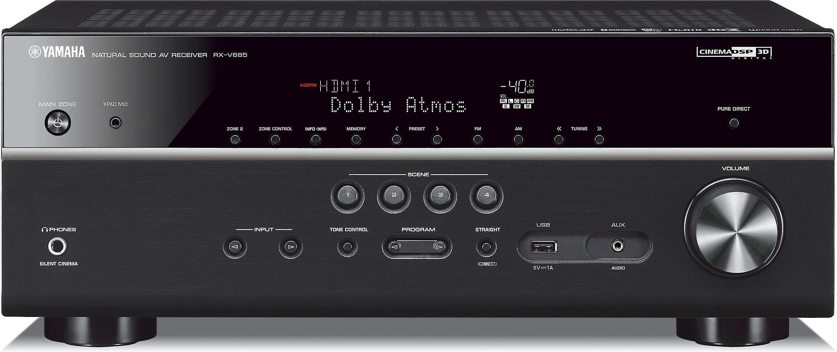Yamaha RX-V685 7.2-Channel AV Receiver with MusicCast 