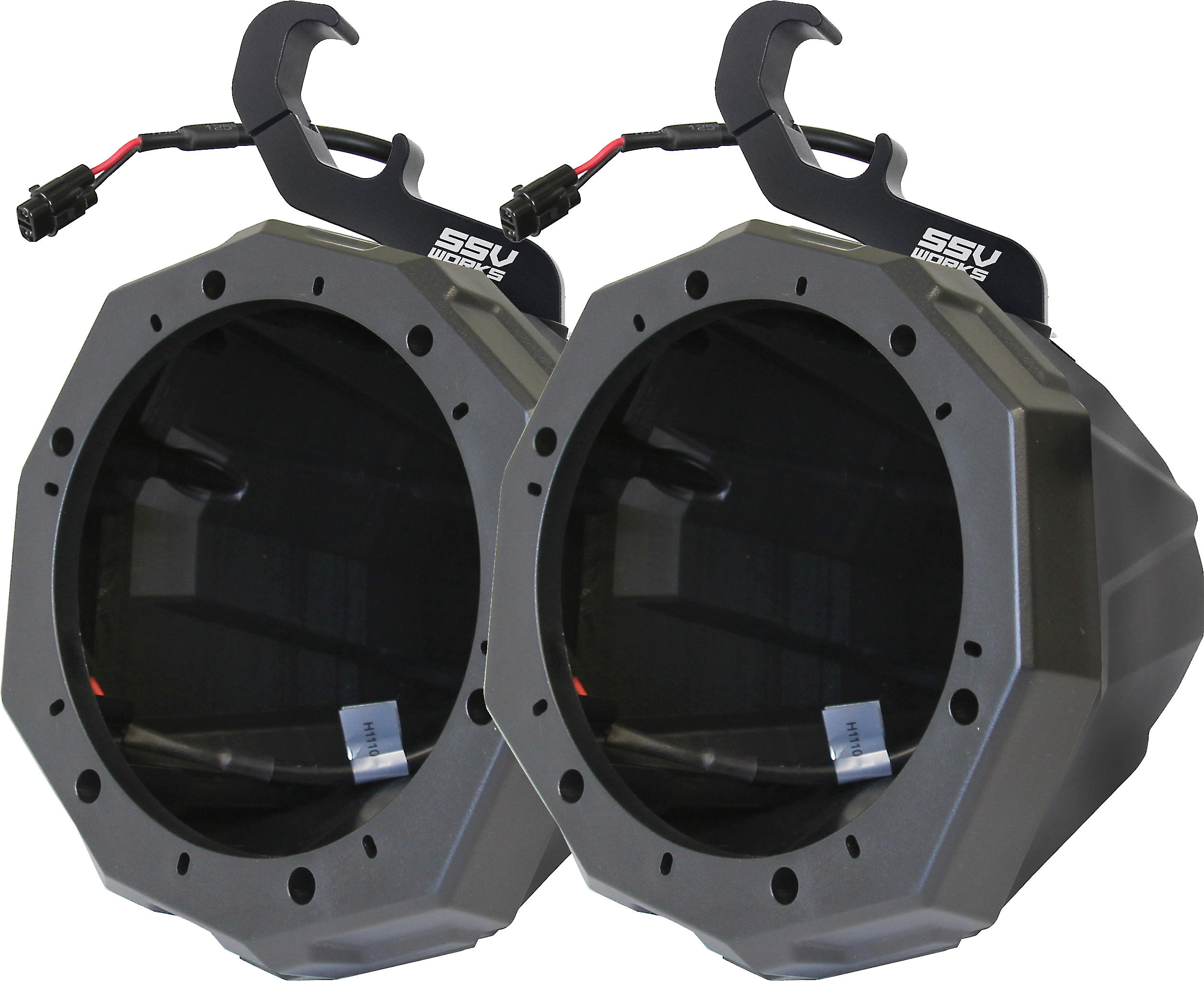 SSV Works Front Kick Speaker Pods Unloaded Pair for 2016-2018 Polaris General