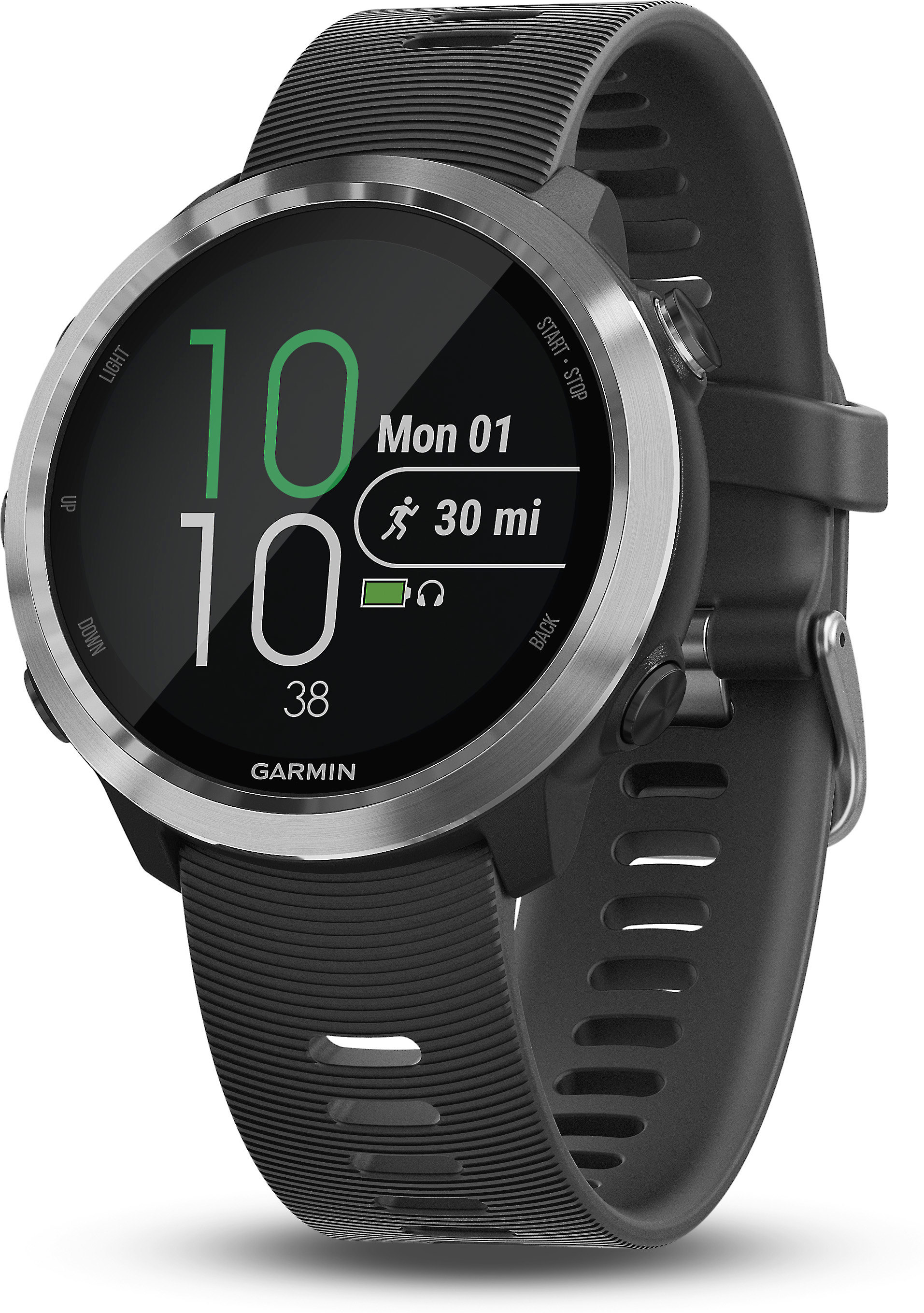 Garmin Forerunner 645 Music (Black with stainless hardware) GPS running