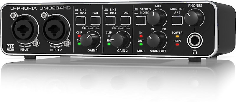 umc204hd headphone amp