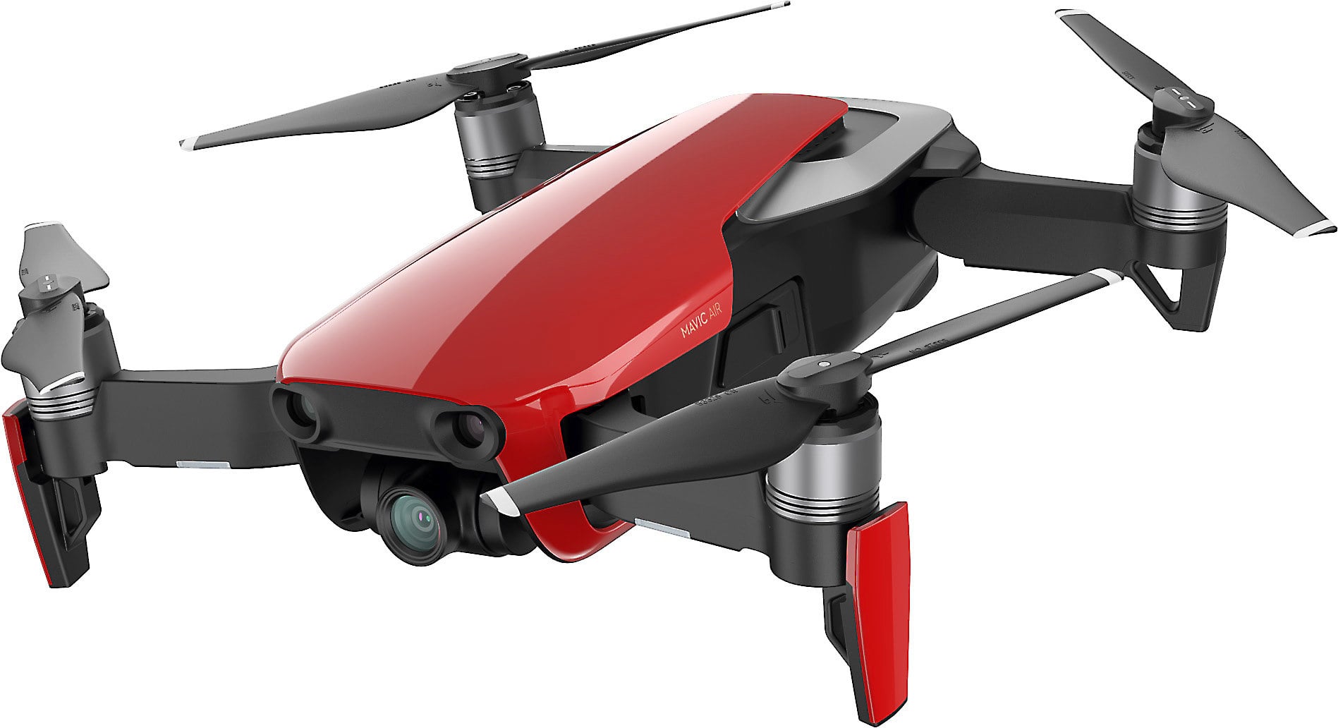red camera drone