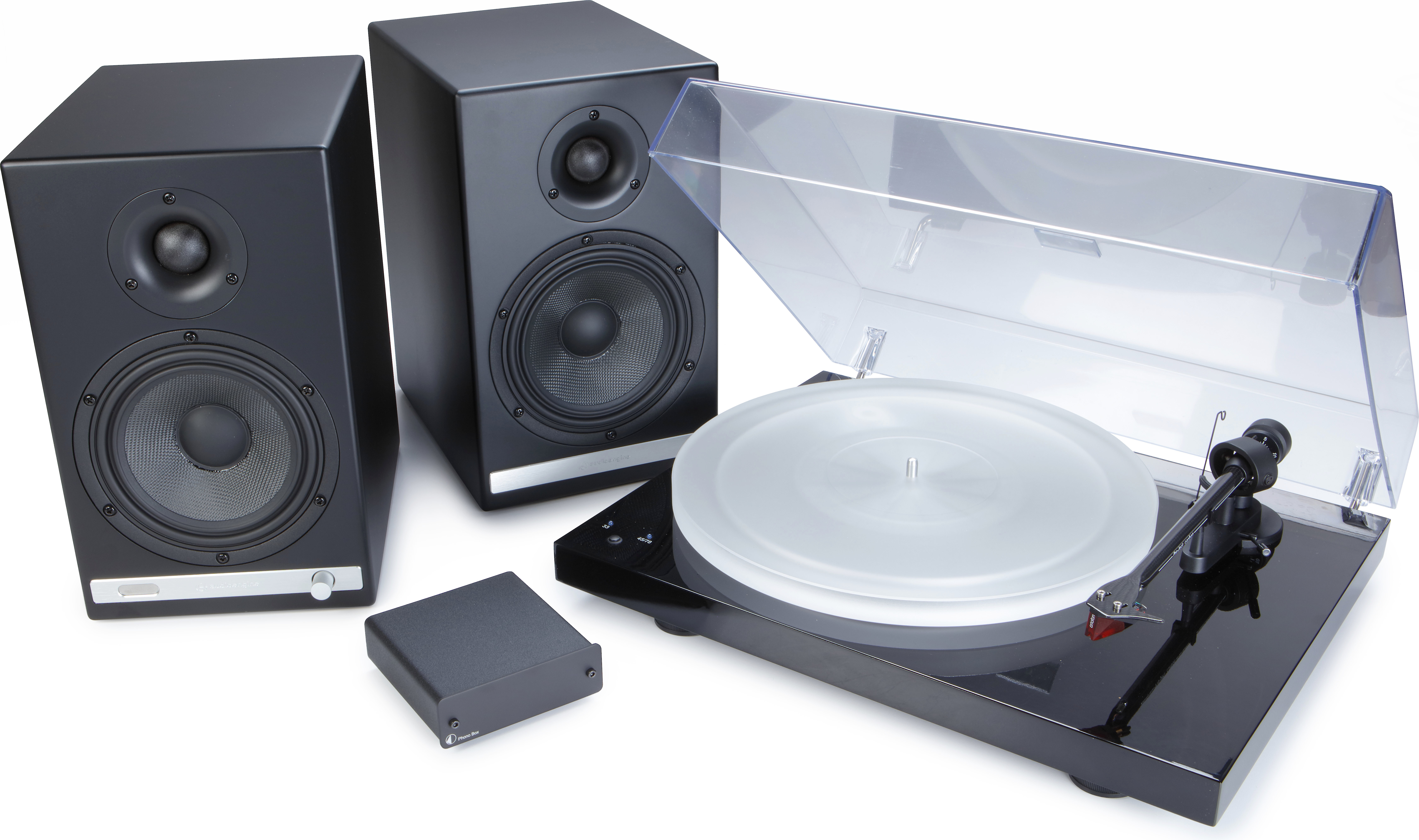 turntable with separate speakers