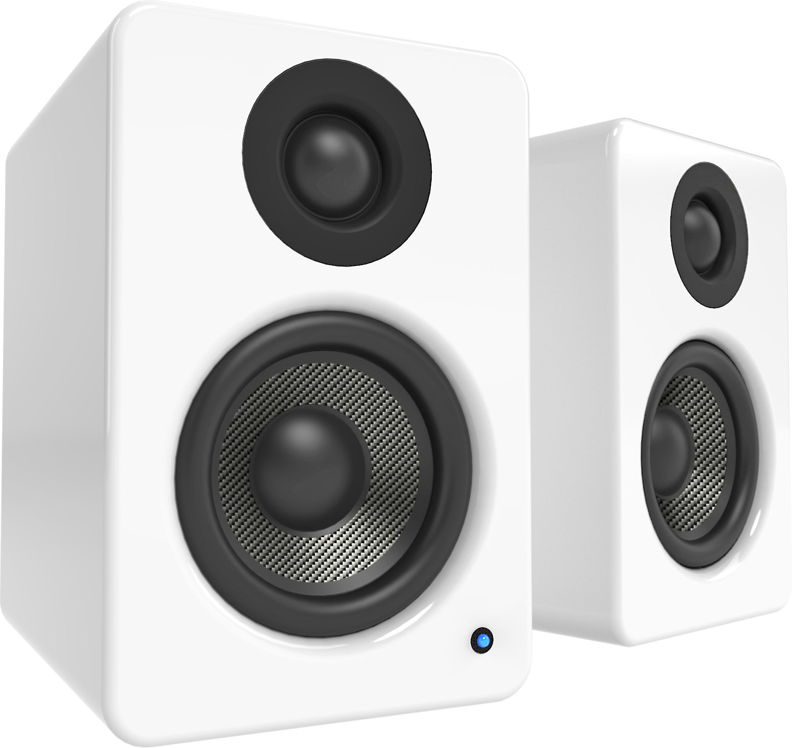 Kanto Yu2 Gloss White Powered Desktop Stereo Speaker System At Crutchfield