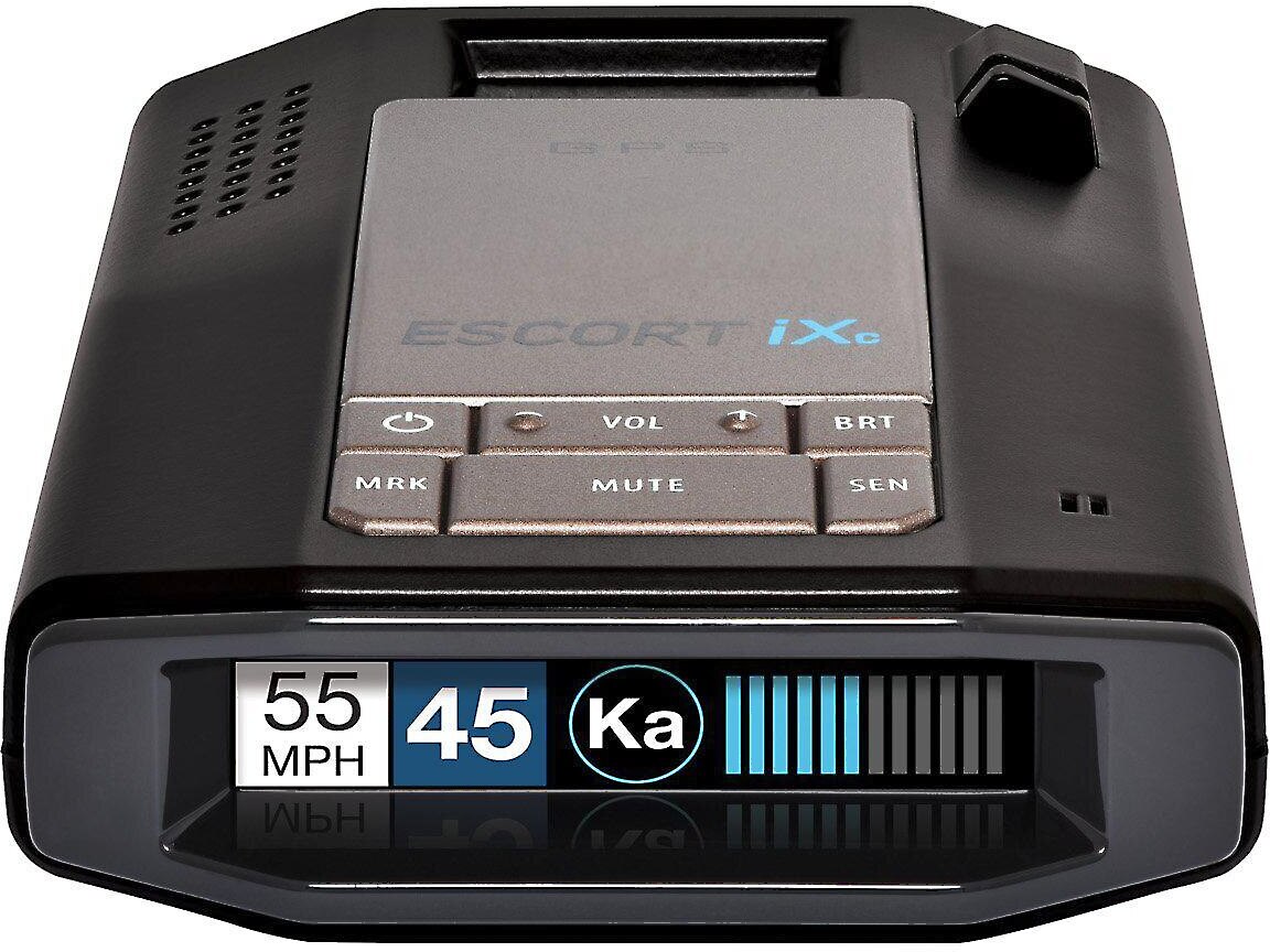 Escort iXc Radar detector with WiFi®, Bluetooth®, GPS, and preloaded