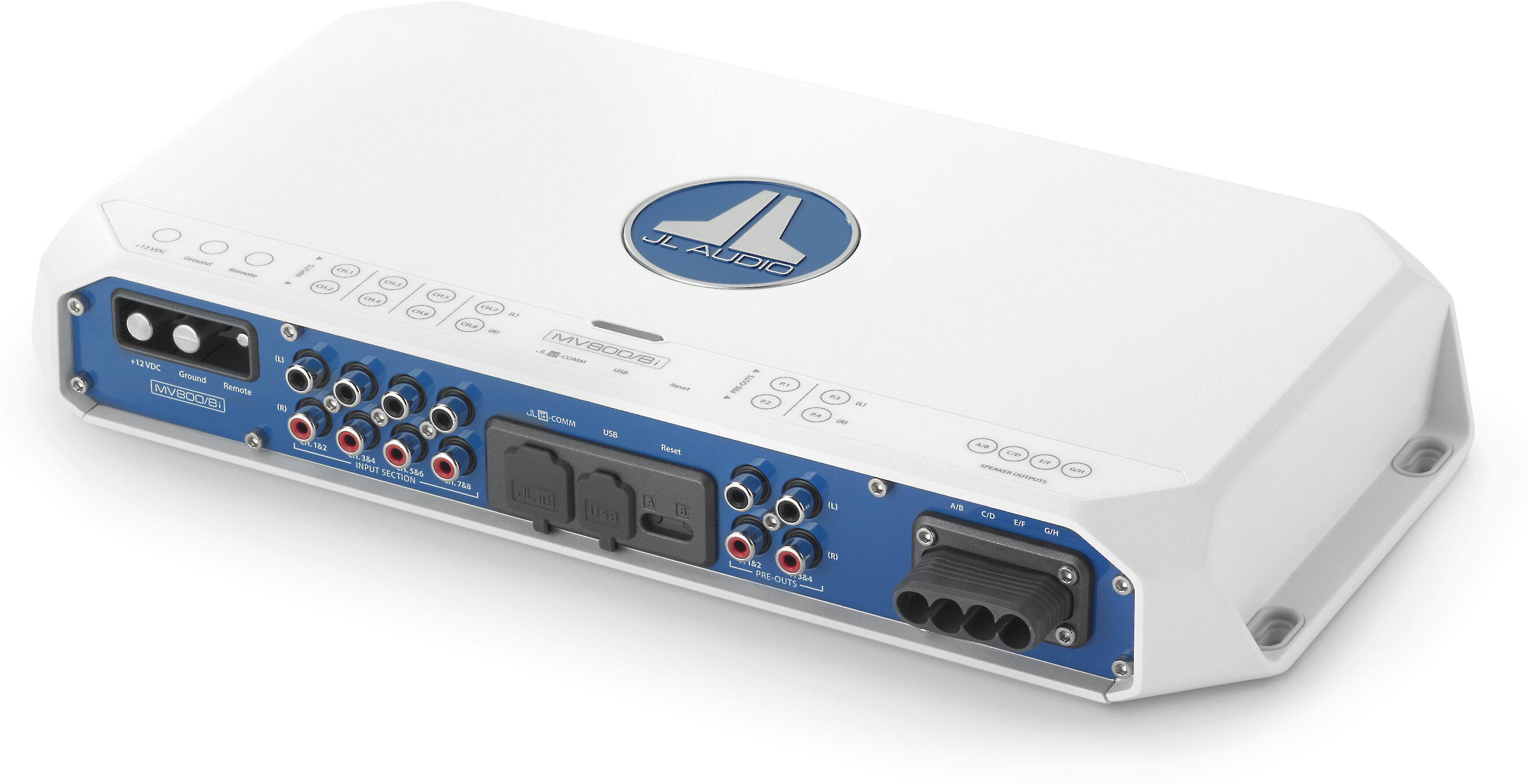 JL Audio MV800/8i MVi Series marine 8channel amplifier with digital