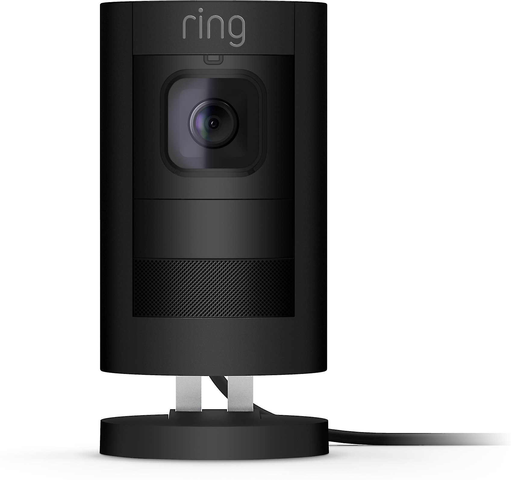 Ring Stick Up Cam Wired (Black) Plug-in 