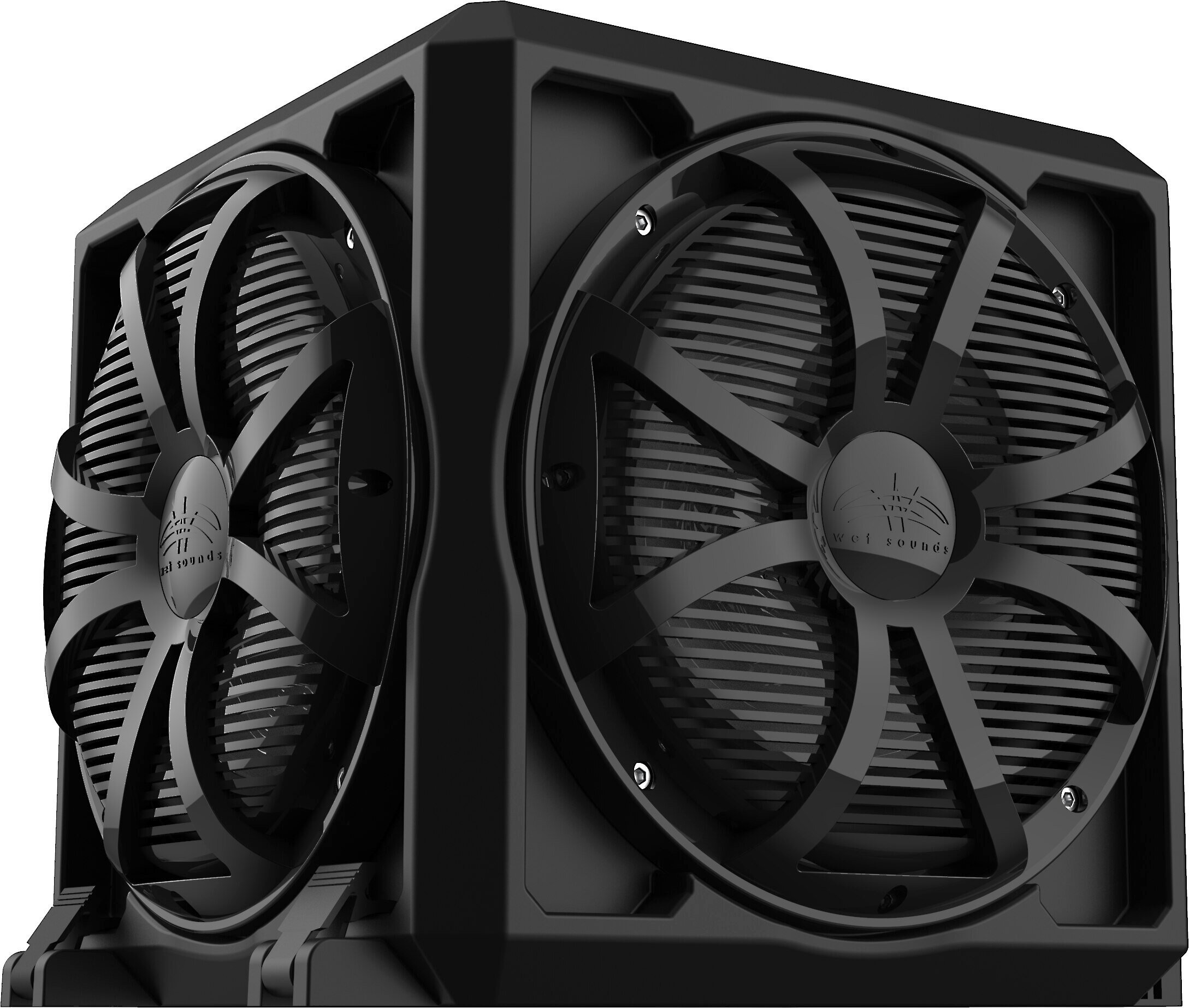 wet sounds REVO 12 SWB Grill Black SW Closed Style Grill for The REVO