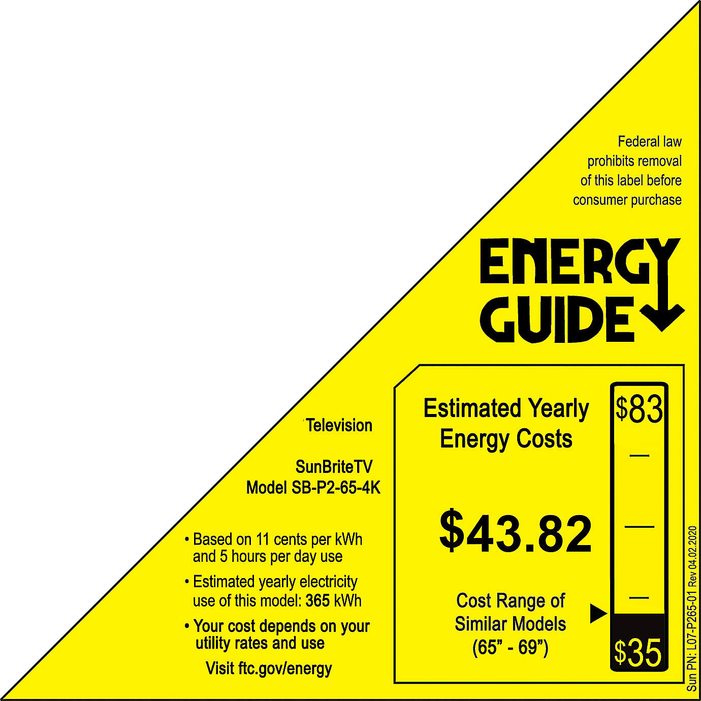 EnergyGuide label