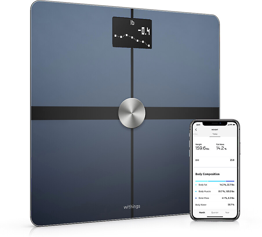 GENUINE Withings Body Smart Cardio Heart Health Wi-Fi Smart Scale 8 Users  Black