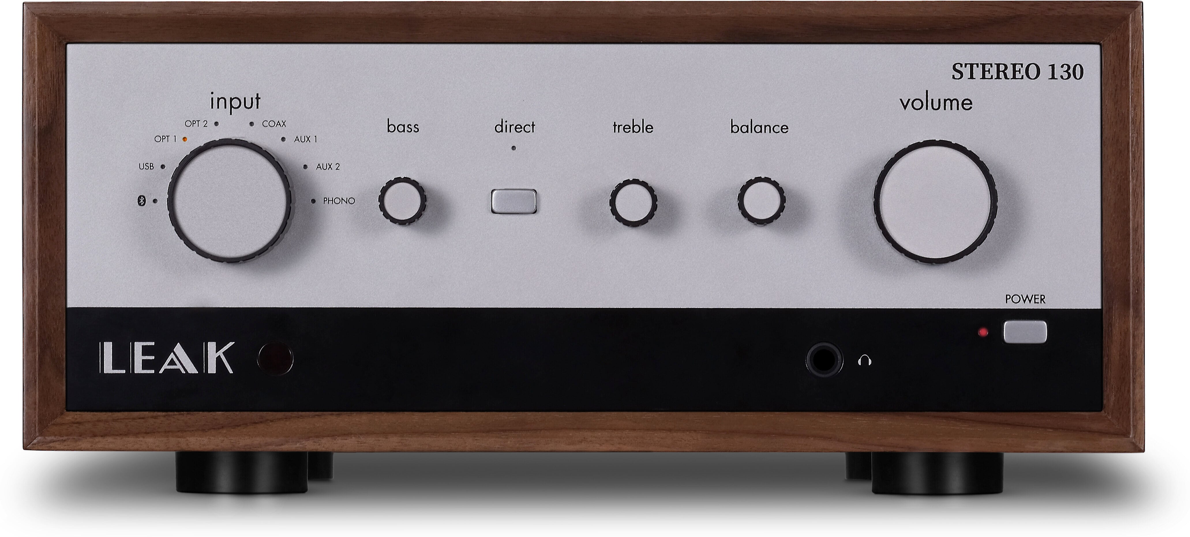 LEAK Stereo 130 Hi-Fi アンプ USB/DAC LEAK Stereo 130 (Silver) Integrated amplifier with built-in DAC