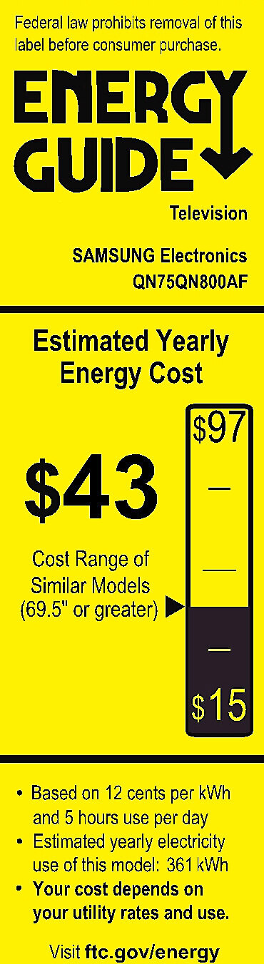 EnergyGuide label