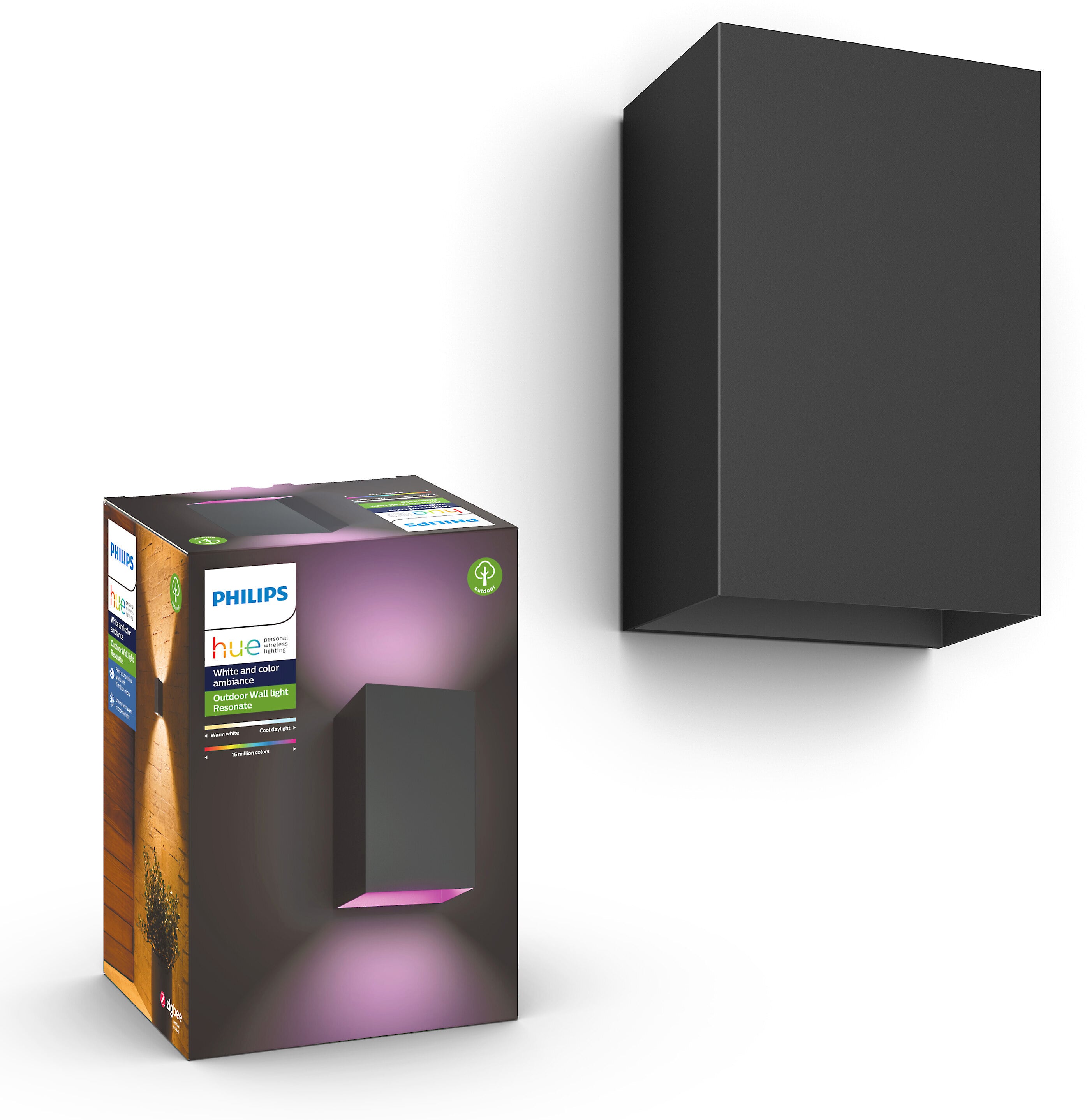 Philips Hue White/Color Resonate Outdoor Wall Light
