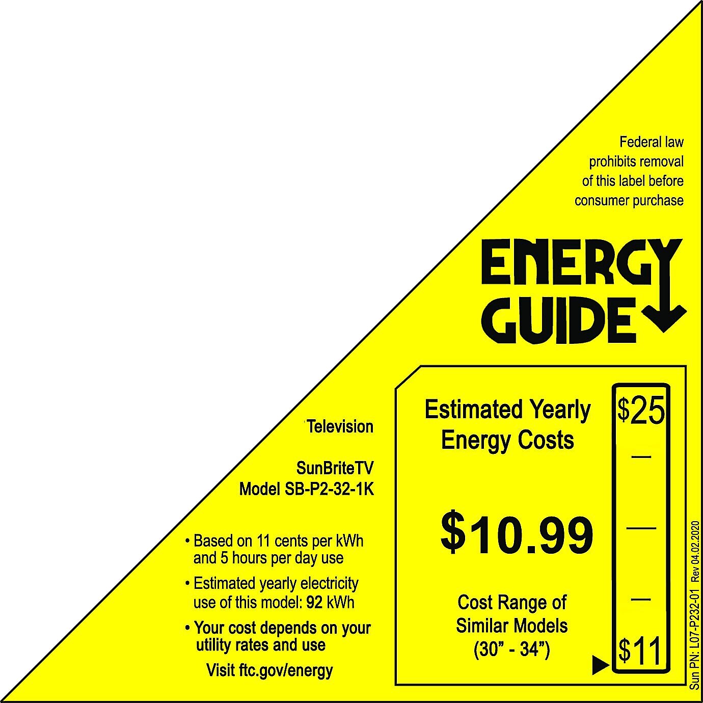 EnergyGuide label