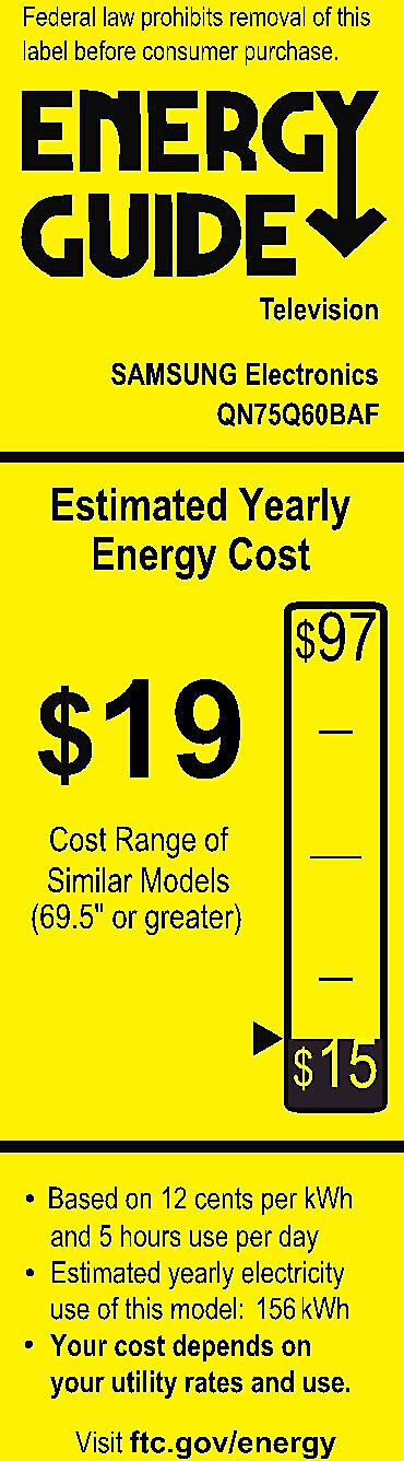 EnergyGuide label