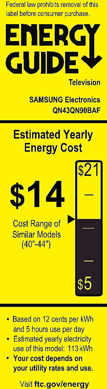 EnergyGuide label