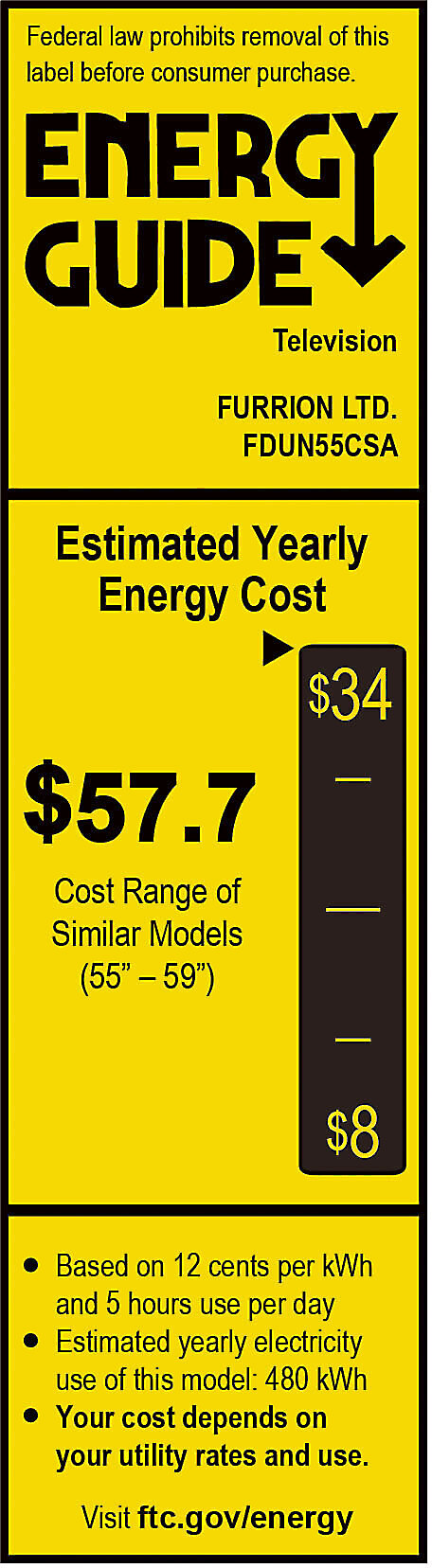 EnergyGuide label
