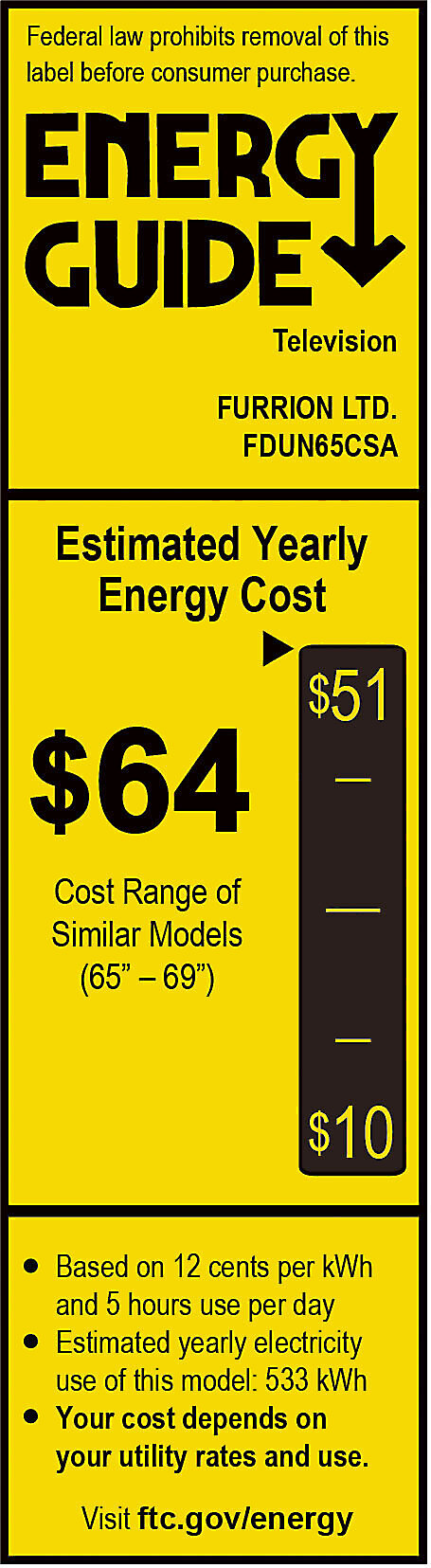 EnergyGuide label