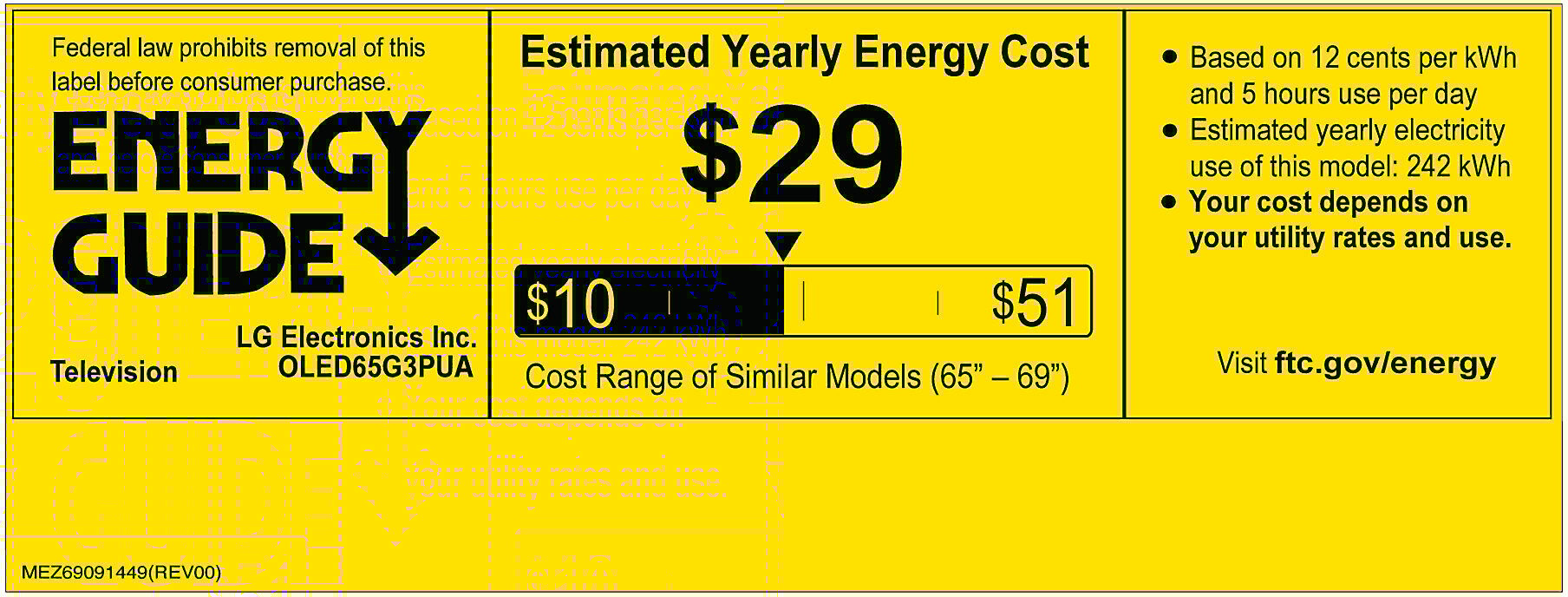 EnergyGuide label