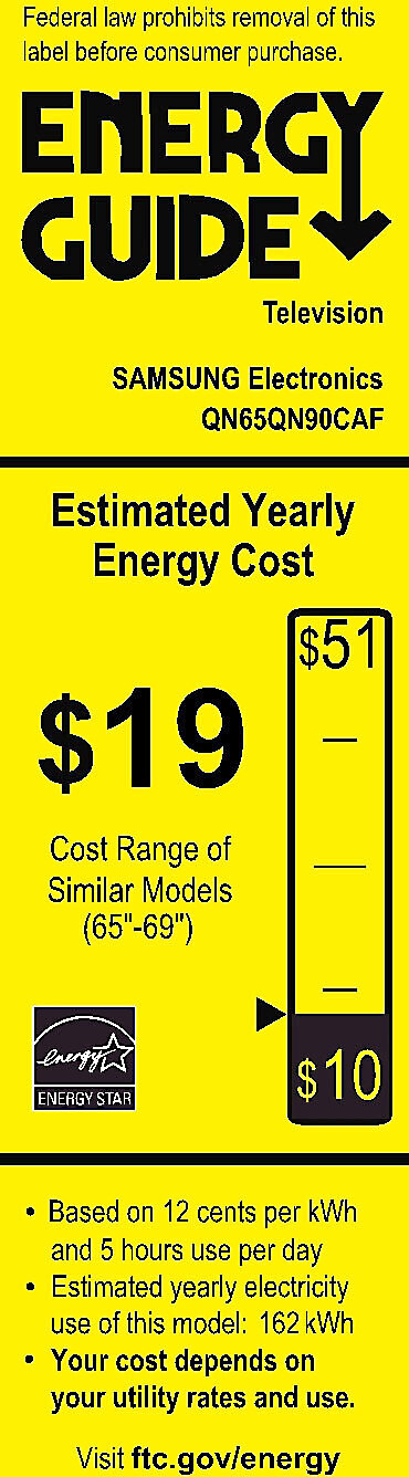 EnergyGuide label