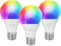 Nanoleaf Essentials Matter A19 - E26 Smart Bulb, 3 Pack