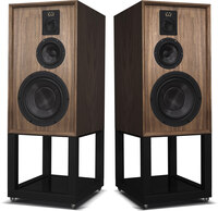 Wharfedale Dovedale matched speaker pair with stands