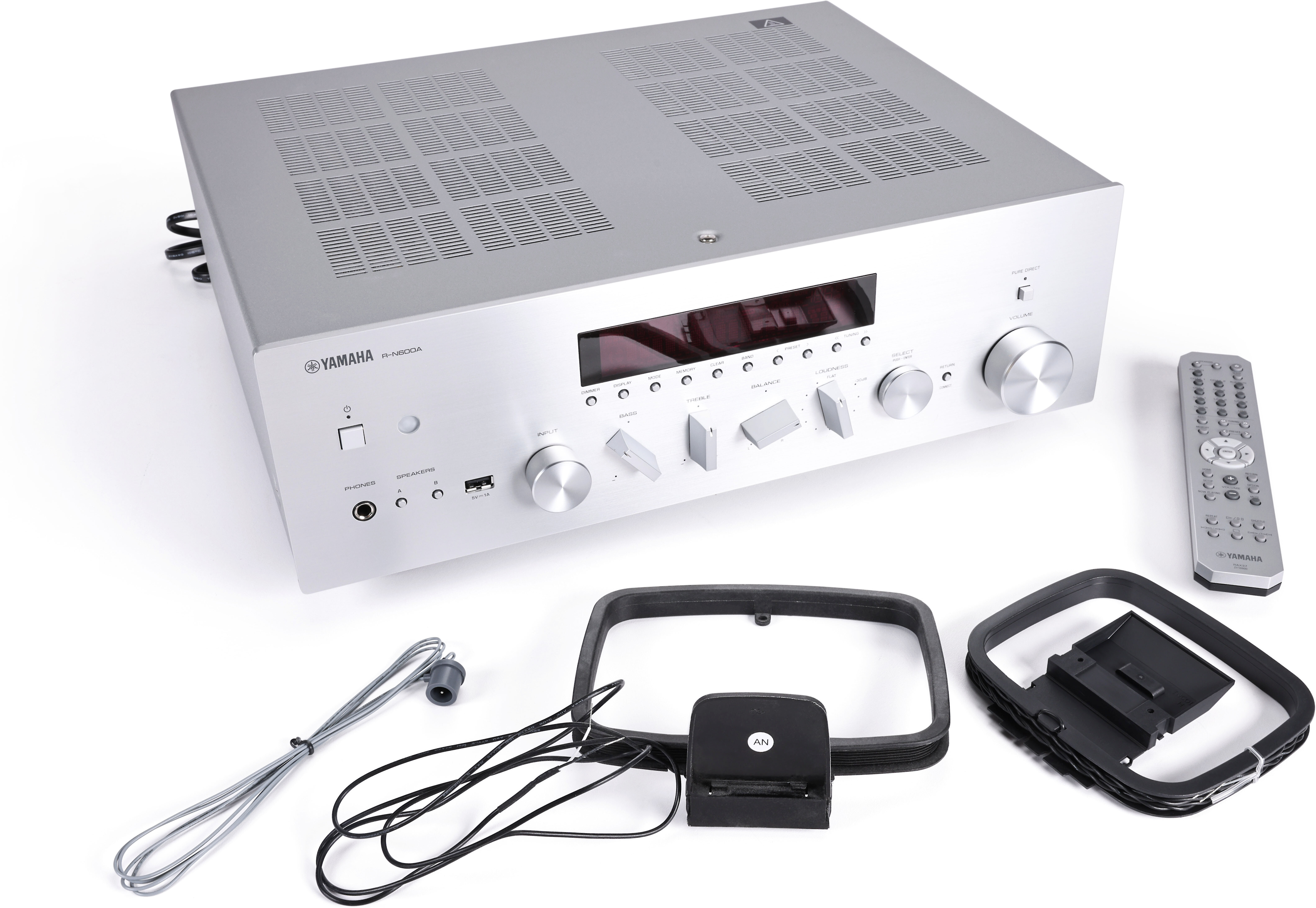 Yamaha R-N600A | Network/Stereo Receiver - MusicCast - Bluetooth - Wi-Fi - AirPlay 2 - Silver
