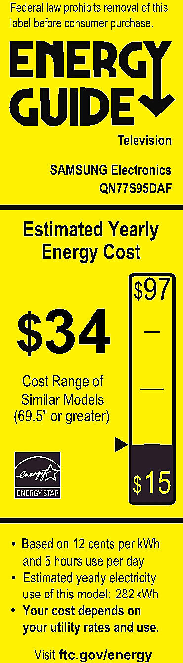 EnergyGuide label