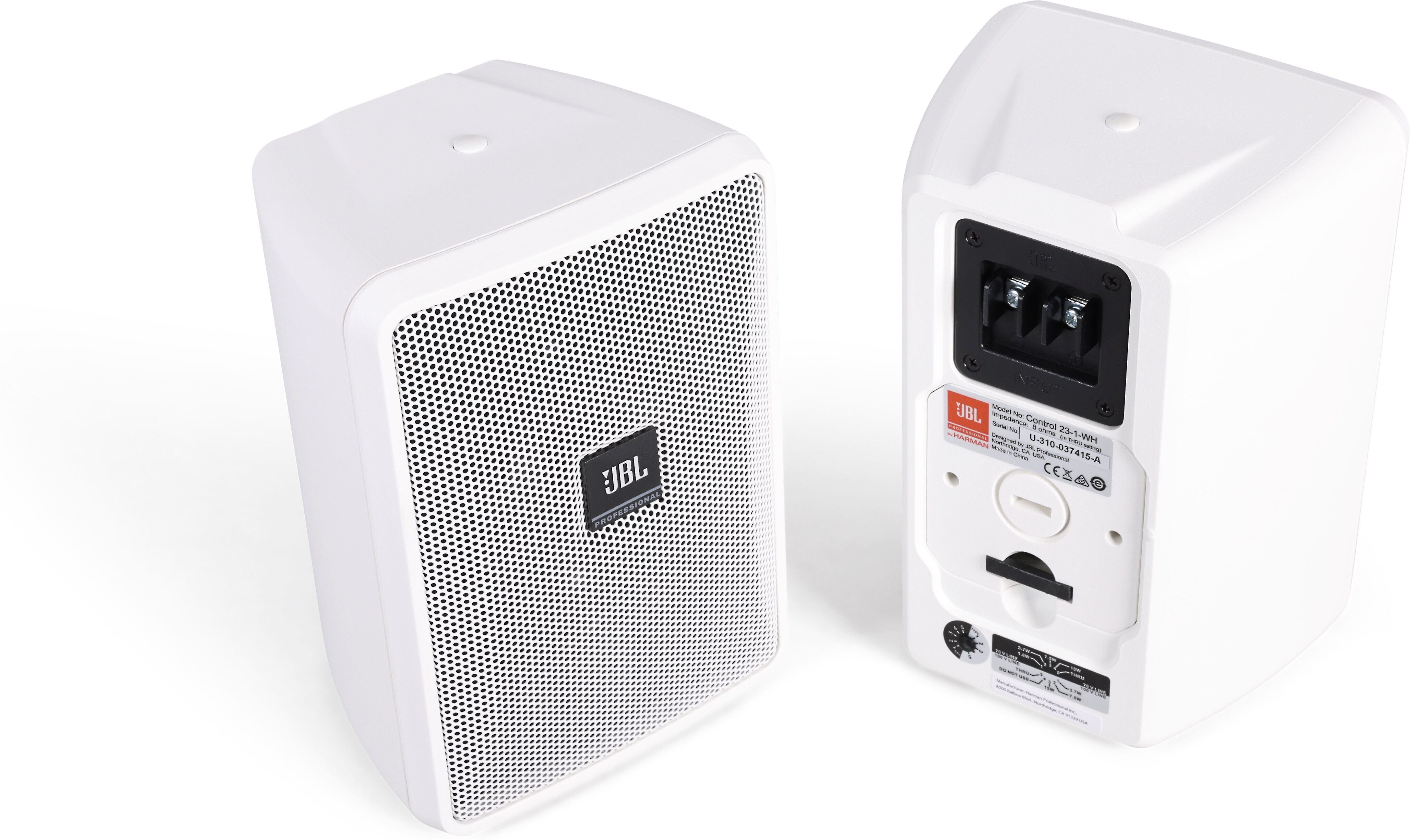 JBL Control 23-1 スピーカー ペア ホワイト ブラケット付 g855CTL231W-F.jpg