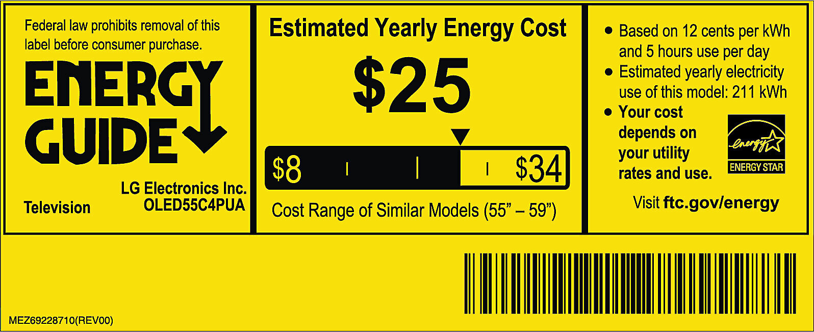 EnergyGuide label
