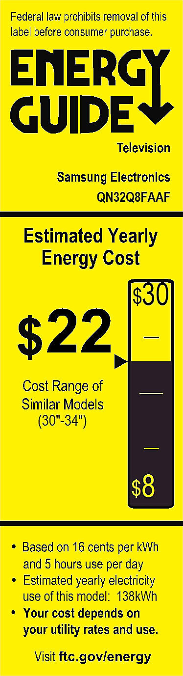 EnergyGuide label