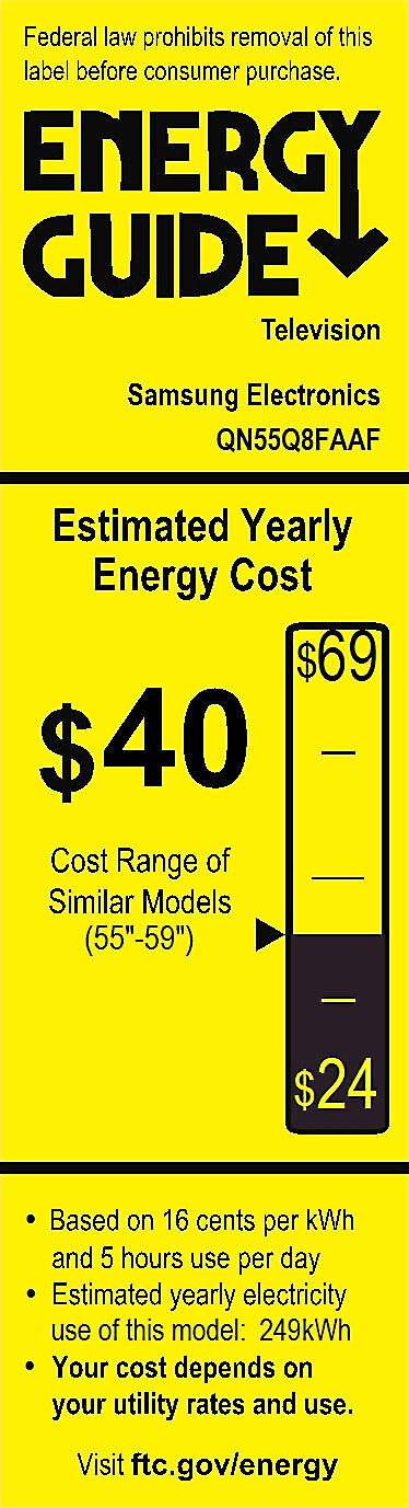 EnergyGuide label