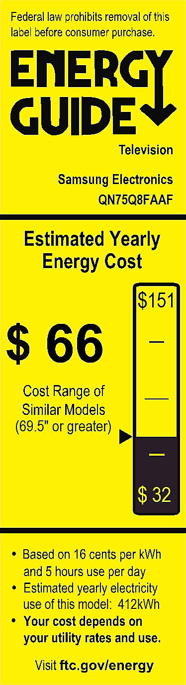 EnergyGuide label