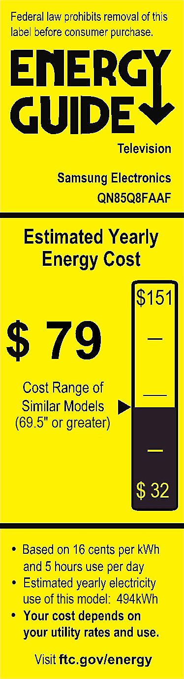 EnergyGuide label